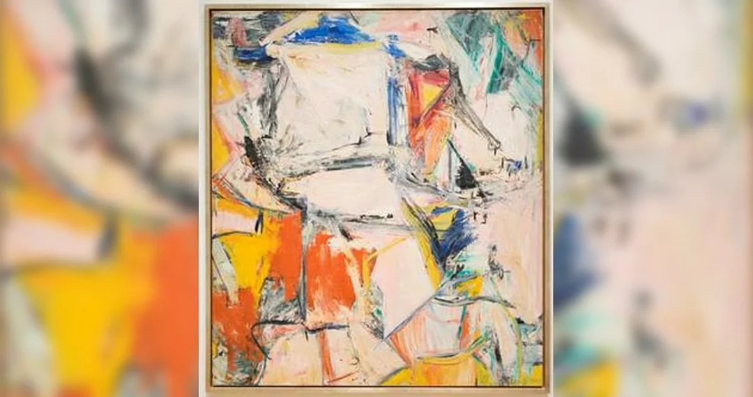 tác phẩm hội họa Interchange của Willem de Kooning trong trường phái trừu tượng biểu hiện