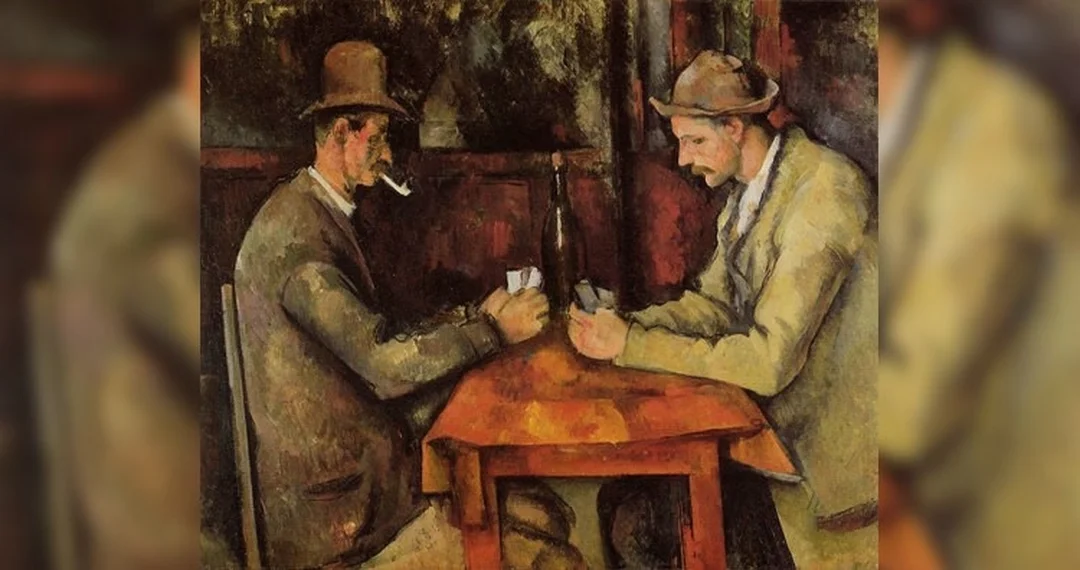 tác phẩm hội họa The Card Players của Paul Cézanne và cách tổ chức hình khối