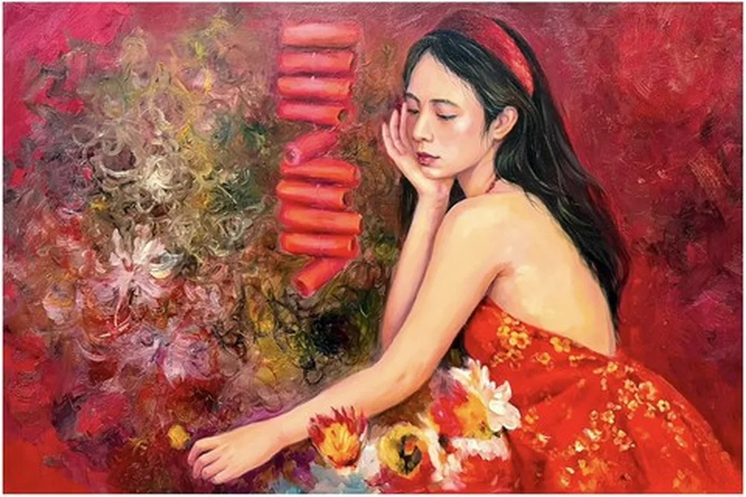 Tranh trừu tượng trong không gian triển lãm thể loại tranh trừu tượng trong triển lãm nghệ thuật đương đại
