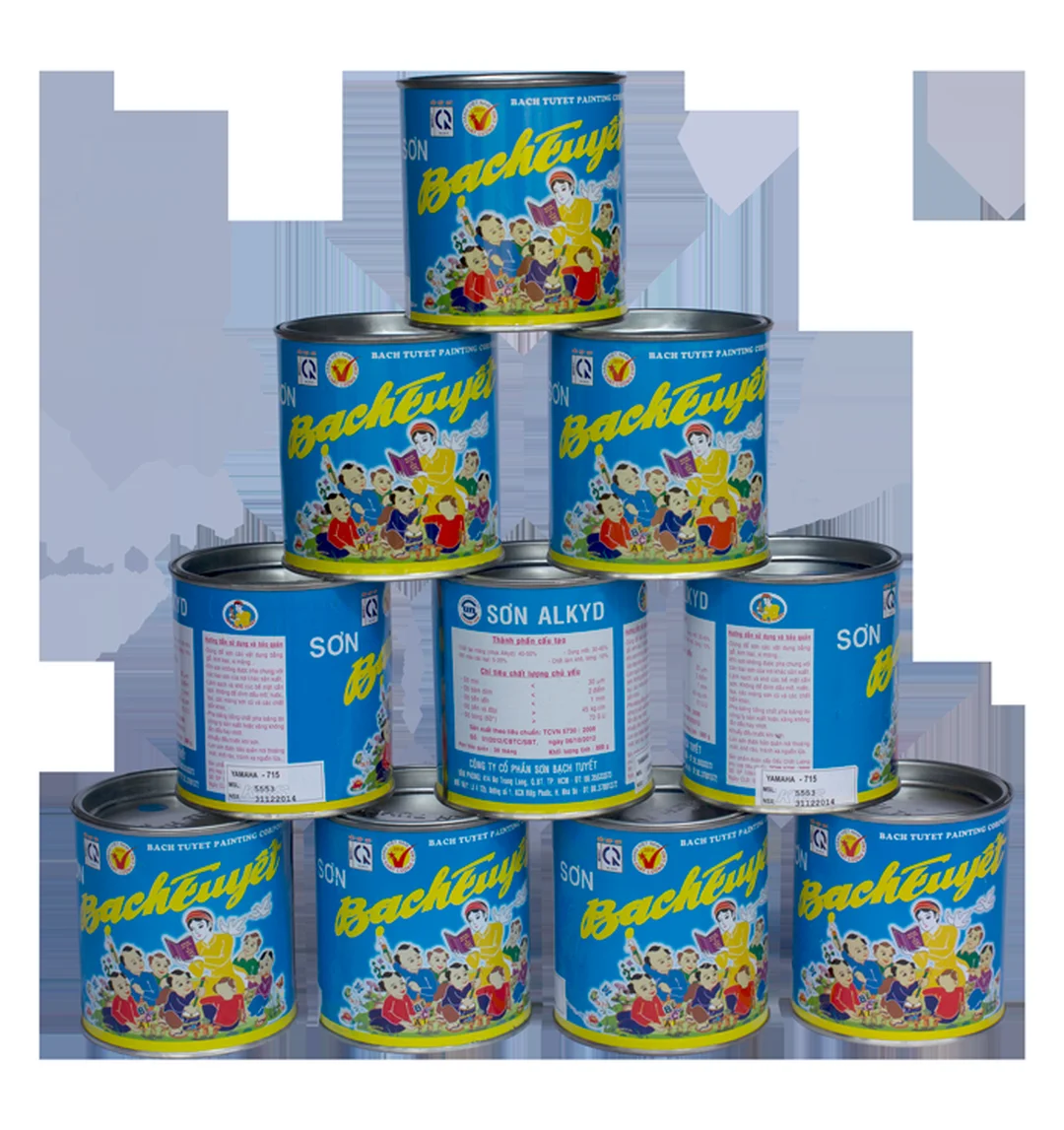 thùng màu sơn dầu bạch tuyết cho thi công alkyd