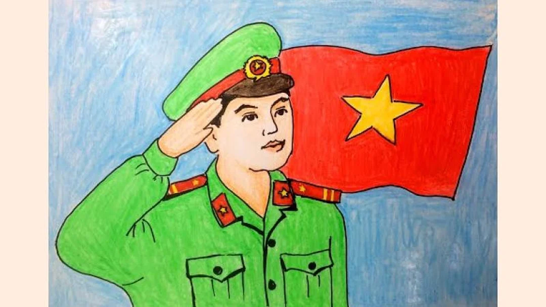 Tranh chân dung bộ đội chủ đề thiếu nhi và giáo dục mỹ thuật tranh chân dung bộ đội chủ đề thiếu nhi và giáo dục mỹ thuật