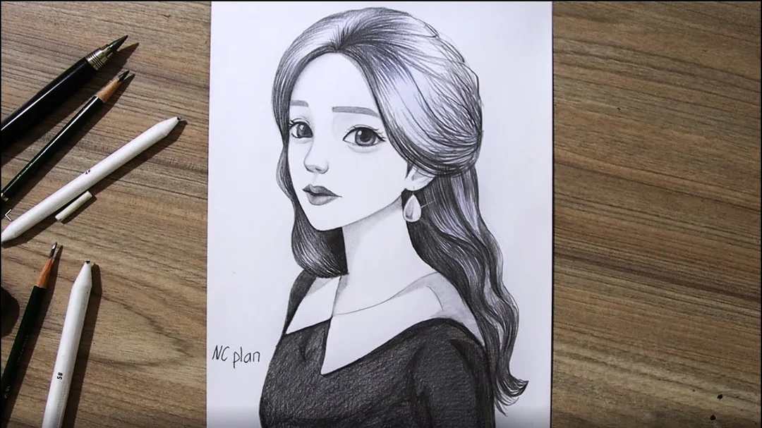 Tranh chân dung chì minh họa lỗi ánh sáng và sắc độ tranh chân dung chì minh họa lỗi ánh sáng và sắc độ