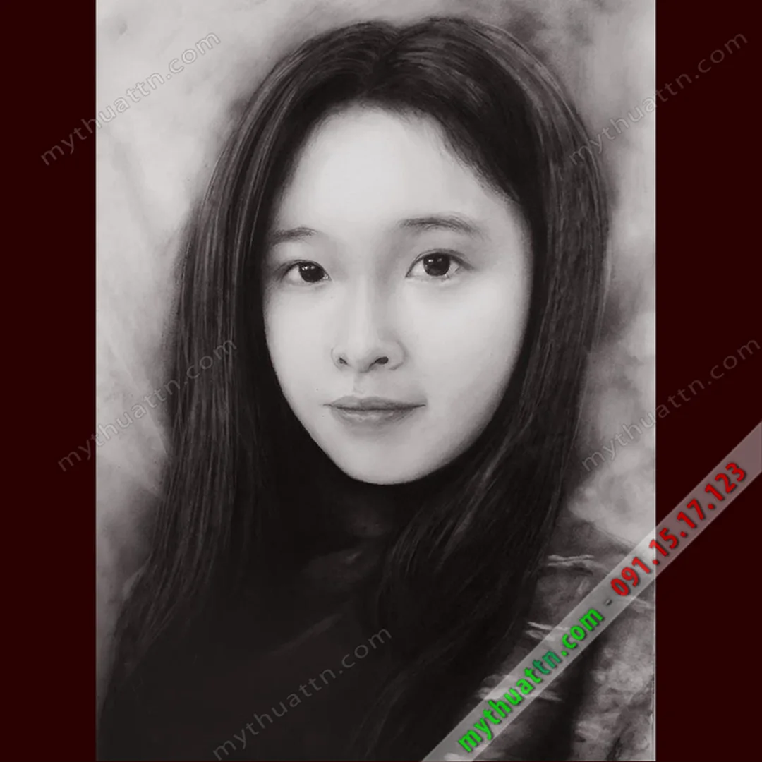 Tranh chân dung chì từ ảnh mẫu người thật tranh chân dung chì từ ảnh mẫu người thật
