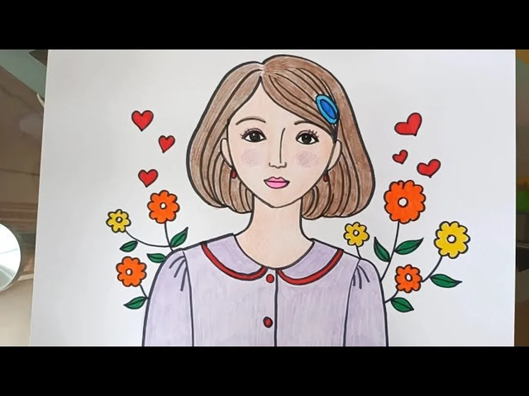 tranh chân dung tiếng anh là gì minh họa video học vẽ chân dung