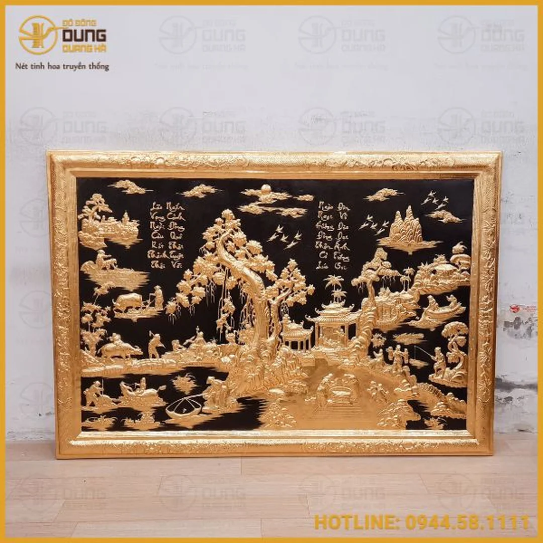 tranh đồng quê bằng đồng giá bao nhiêu so sánh tranh đồng và tranh sơn dầu