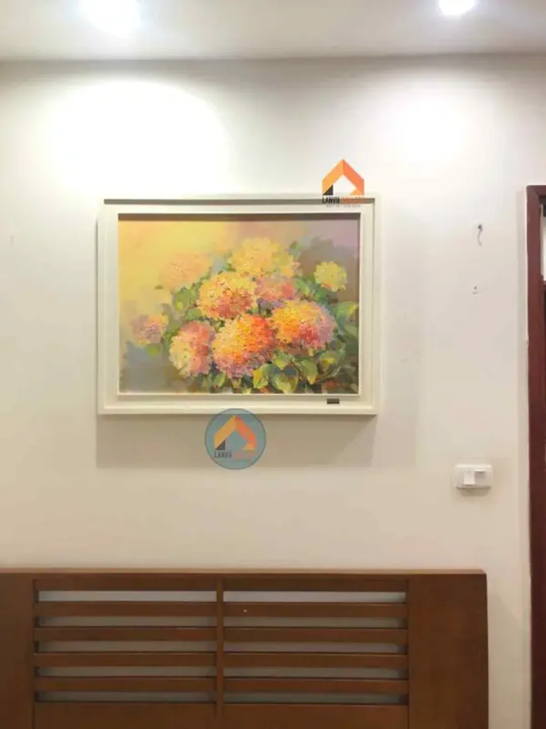 Tranh hoa cẩm tú cầu treo trong phòng ngủ sắc hồng tranh hoa cẩm tú cầu treo trong phòng ngủ sắc hồng