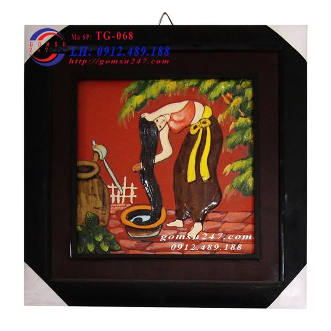 tranh nghệ thuật cao cấp tranh gốm treo tường thủ công sang trọng