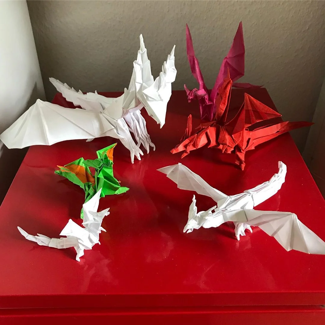 tranh nghệ thuật nhật bản gấp giấy origami và cảm hứng thiết kế