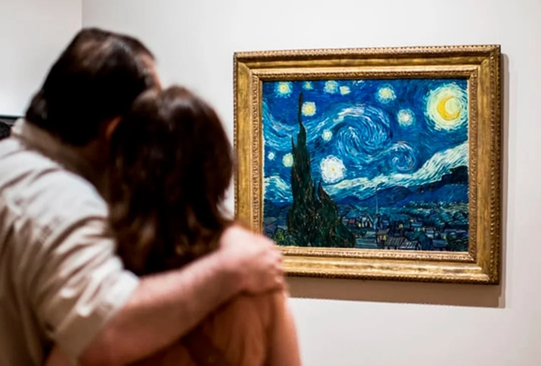 tranh nghệ thuật nổi tiếng thế giới The Starry Night của Vincent van Gogh