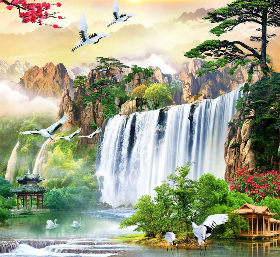 tranh phong cảnh hữu tình sơn dầu tranh phong cảnh hữu tình sơn dầu