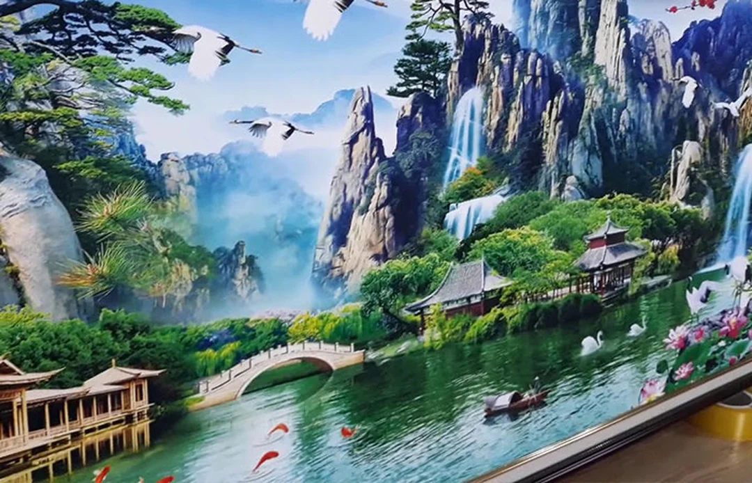 tranh phong thủy hợp tuổi mùi chủ đề sơn thủy hữu tình