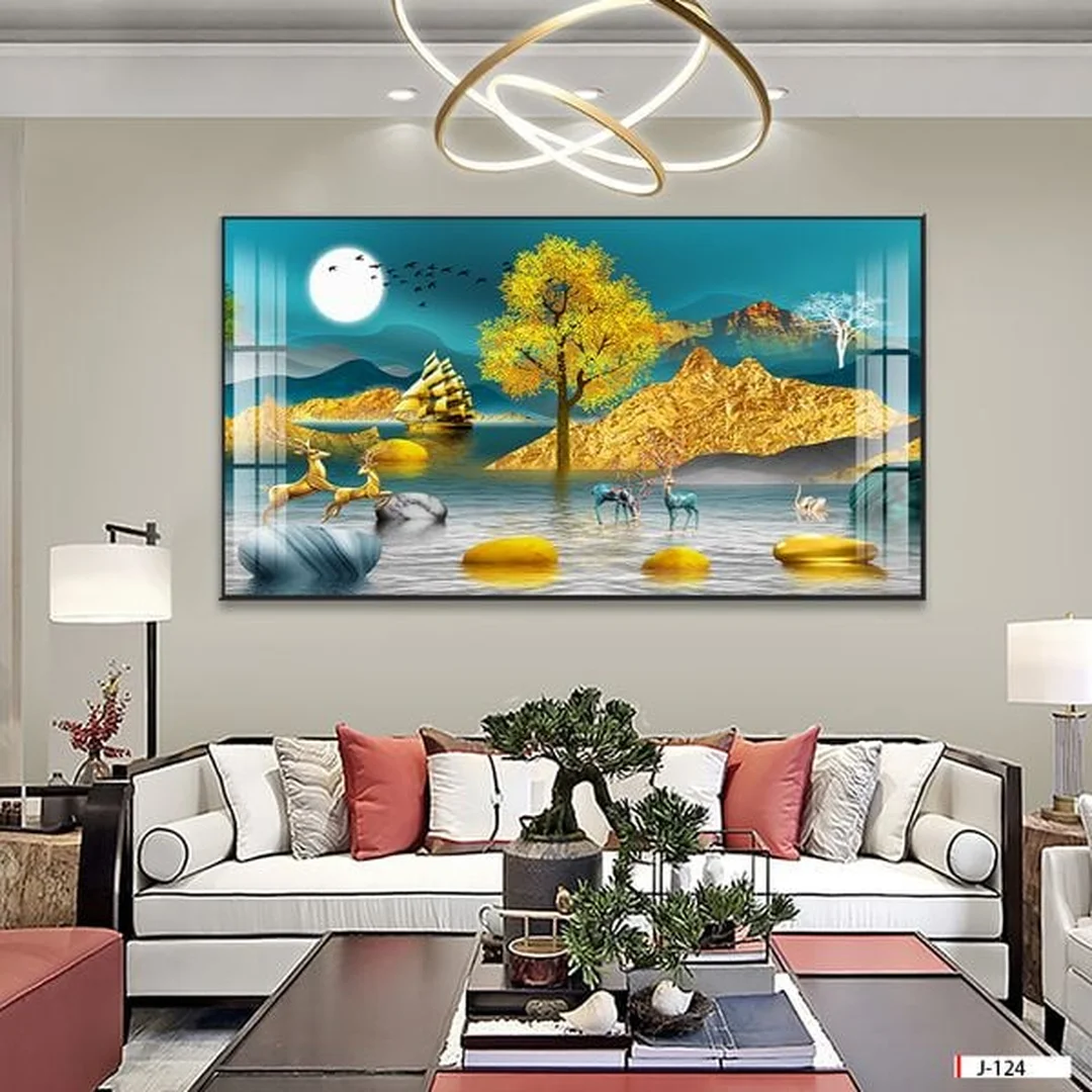 Tranh phong thủy phòng khách mã đáo thành công tranh phong thủy phòng khách mã đáo thành công vẽ tay