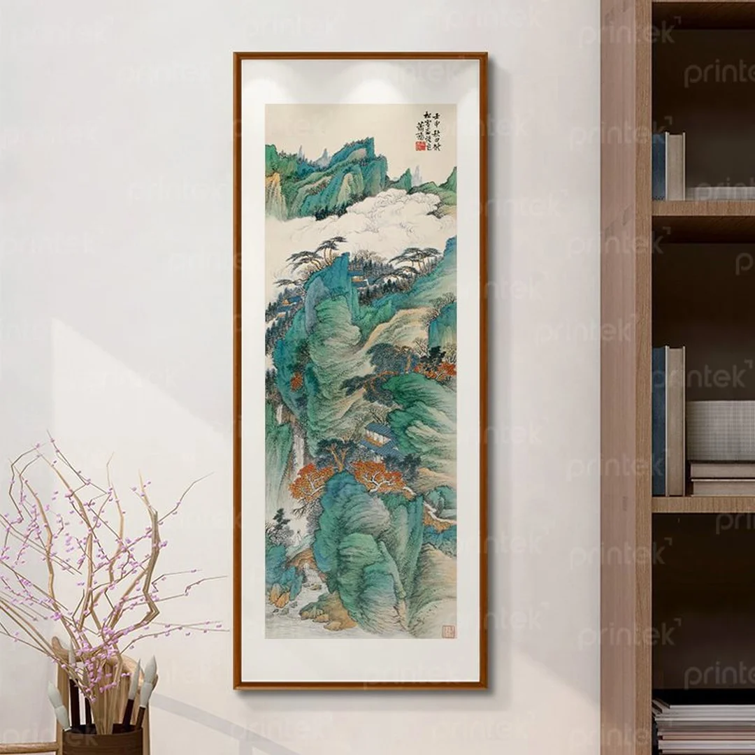 Tranh phong thủy trung quốc canvas và khung treo tường