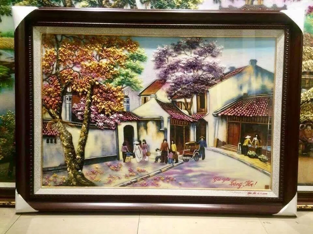 tranh quà tặng đá quý dùng trong dịp tân gia và khai trương