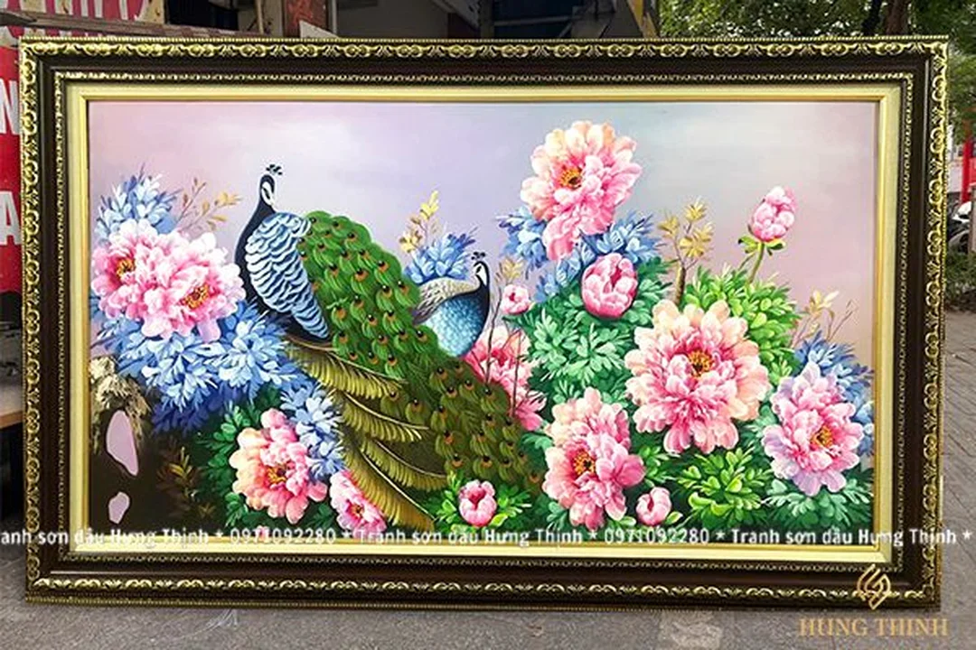 Tranh sơn dầu hoa mẫu đơn tông đỏ nổi bật tranh sơn dầu hoa mẫu đơn tông đỏ nổi bật
