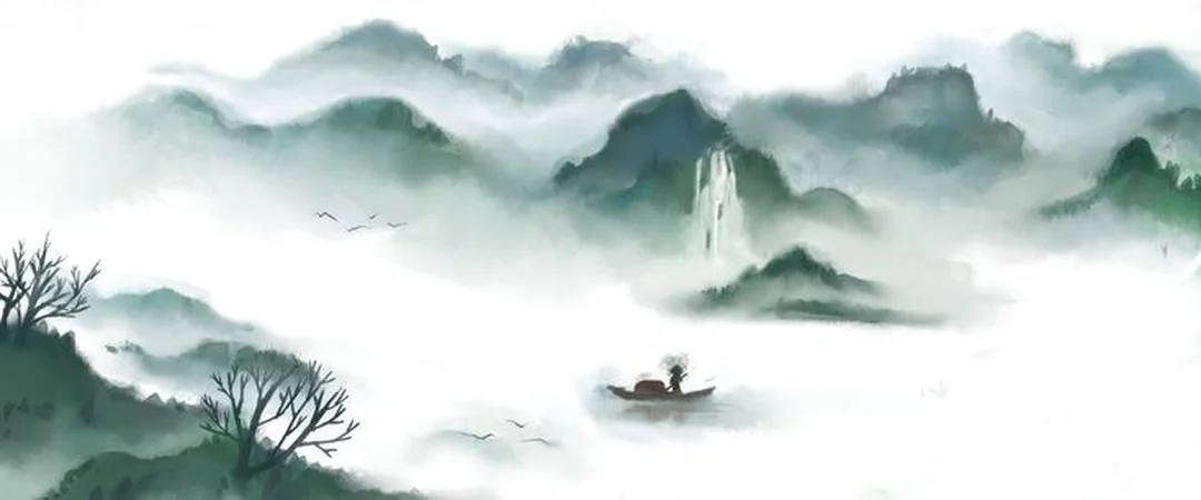tranh thủy mặc đẹp chất liệu canvas và lụa treo tường