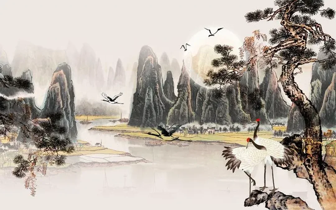 Tranh thủy mặc nổi tiếng dùng khoảng trắng trong bố cục sơn thủy Tranh thủy mặc nổi tiếng dùng khoảng trắng trong bố cục sơn thủy