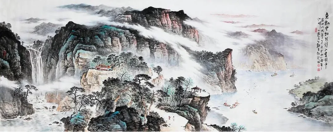 Tranh thủy mặc Việt Nam sơn thủy Tranh thủy mặc Việt Nam sơn thủy phù hợp phòng khách và không gian thiền