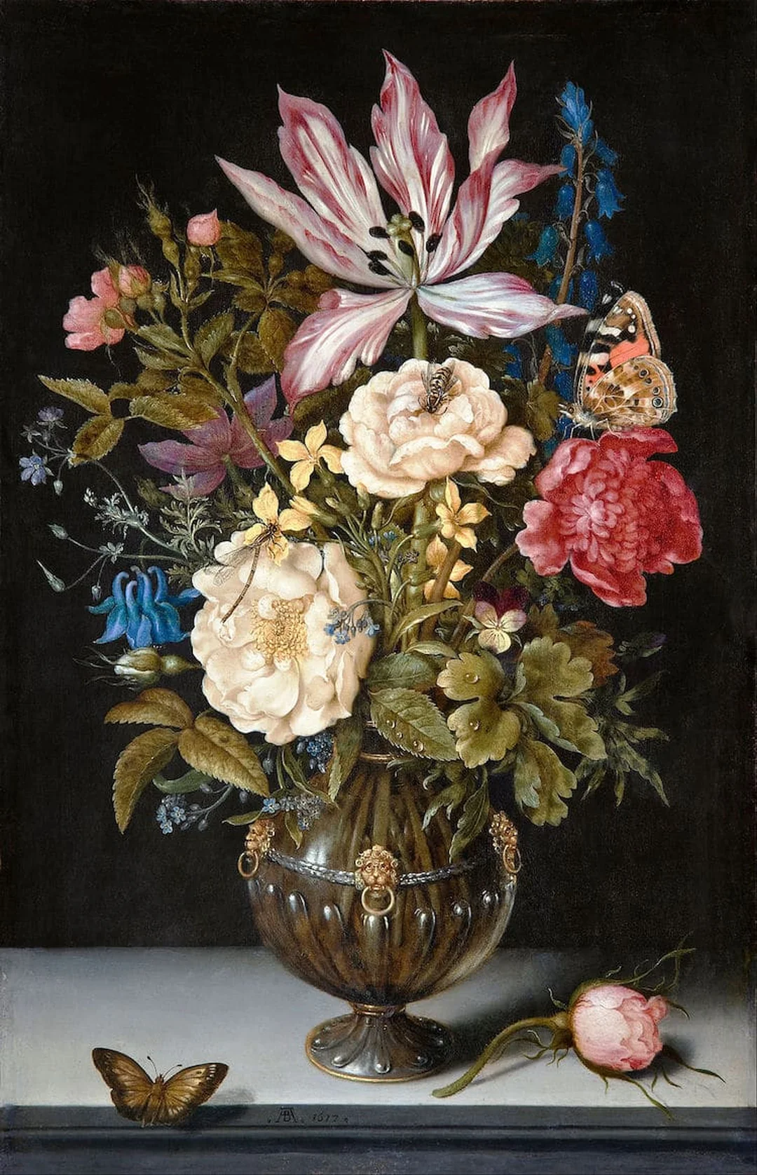 Tranh tĩnh vật hoa cổ điển của Ambrosius Bosschaert tranh tĩnh vật của các họa sĩ nổi tiếng với bó hoa cổ điển Hà Lan