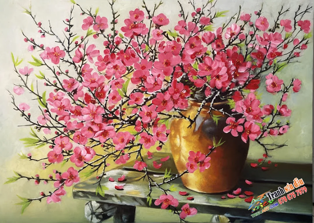 Tranh tĩnh vật hoa treo tường theo yêu cầu tranh tĩnh vật hoa treo tường theo yêu cầu