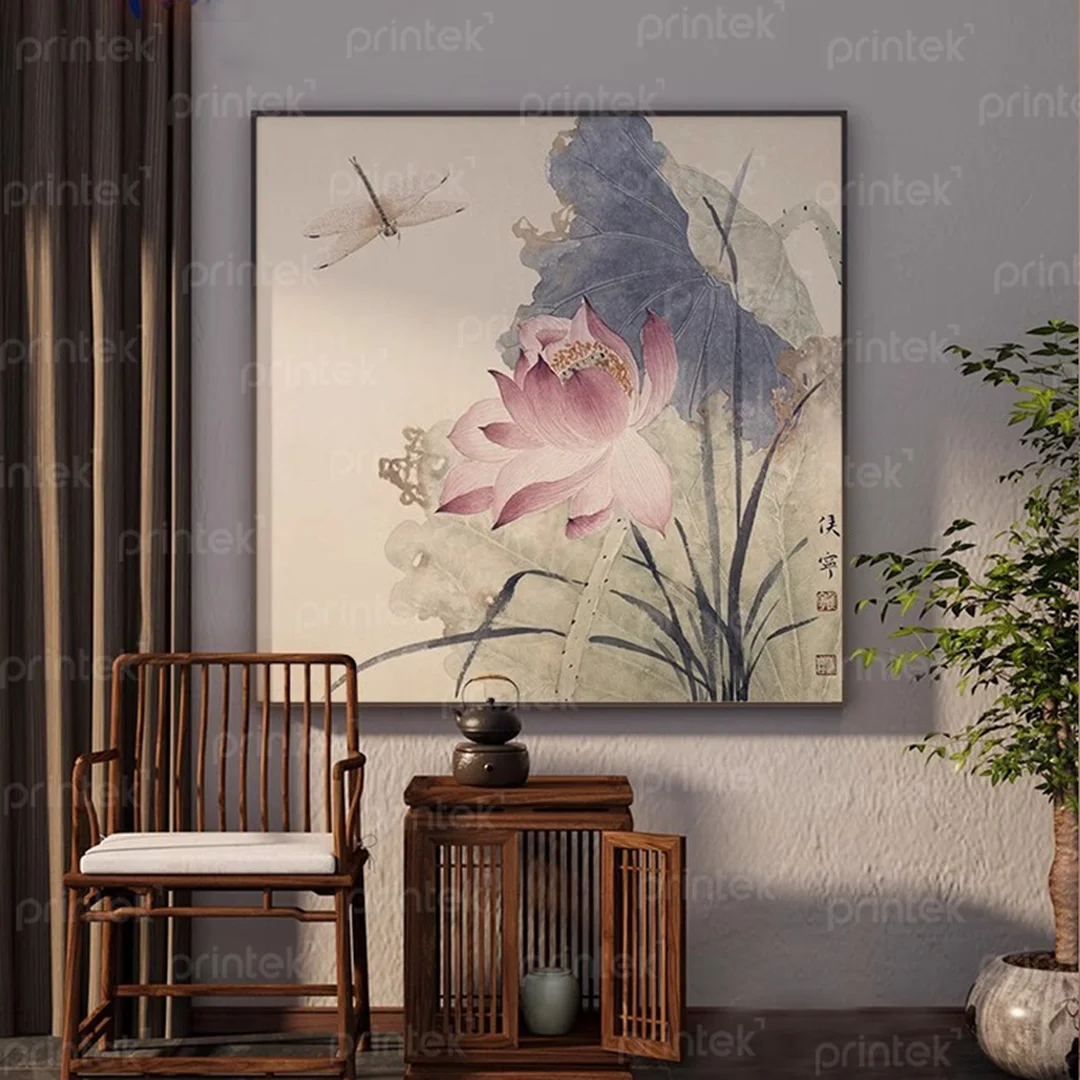 tranh trang trí in canvas hiện đại treo phòng khách