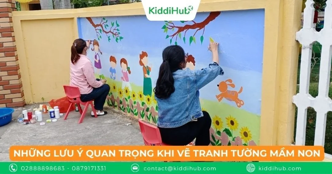 tranh trang trí tường mầm non cần lưu ý khi duyệt mẫu