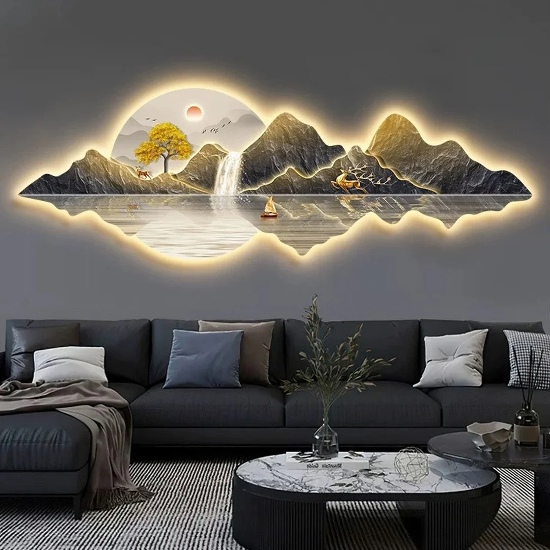 tranh treo tường 3d hoa hiện đại tông sáng