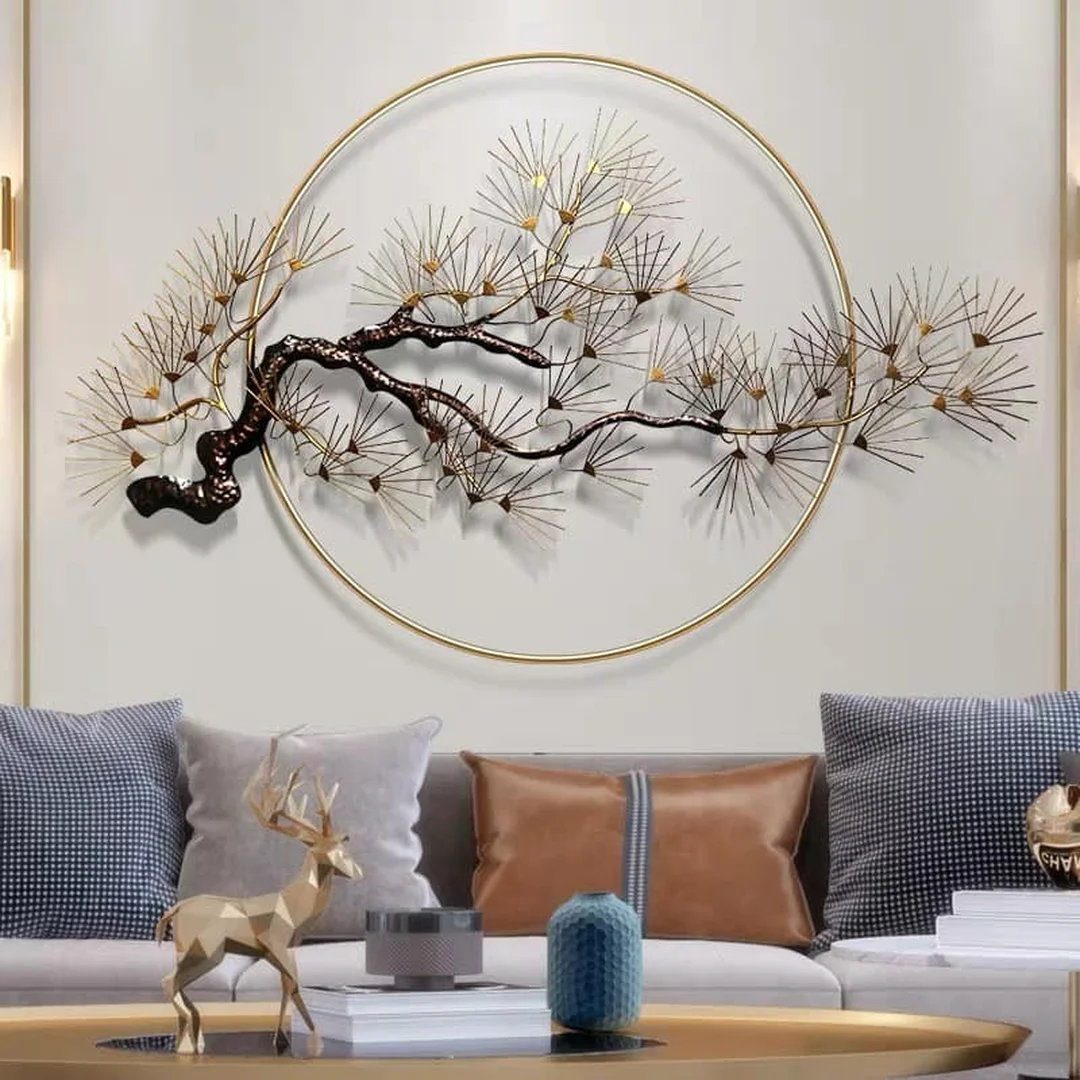 tranh treo tường decor phòng khách với bố cục nghệ thuật
