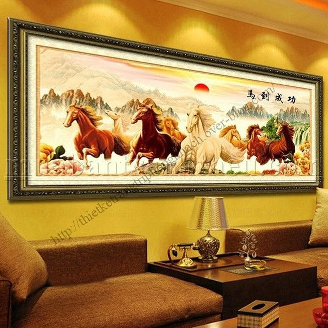 Tranh treo tường phòng khách khổ lớn dạng phong cảnh sang trọng tranh treo tường phòng khách khổ lớn dạng phong cảnh sang trọng