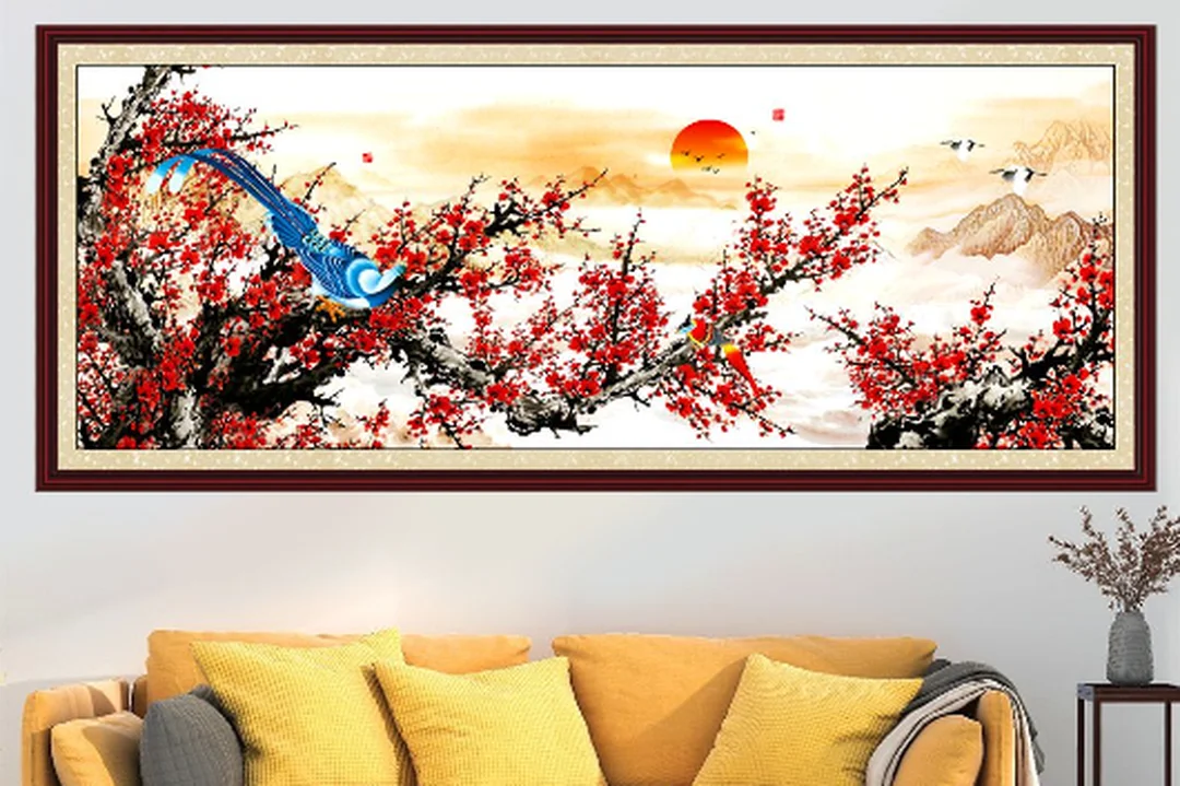 tranh treo tường phong thủy theo ngũ hành và hướng treo