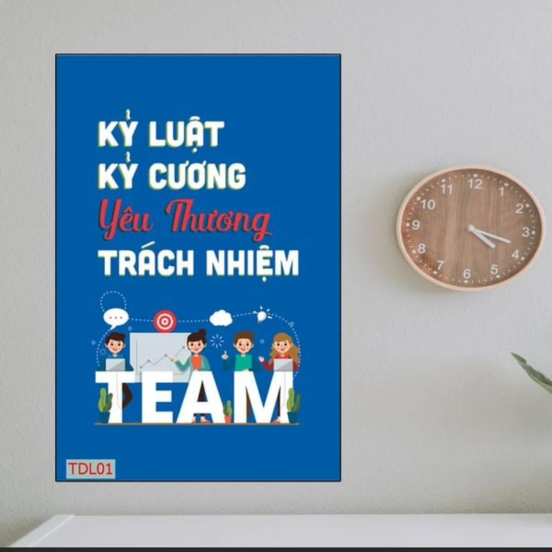 tranh treo tường slogan gỗ tạo động lực cho văn phòng