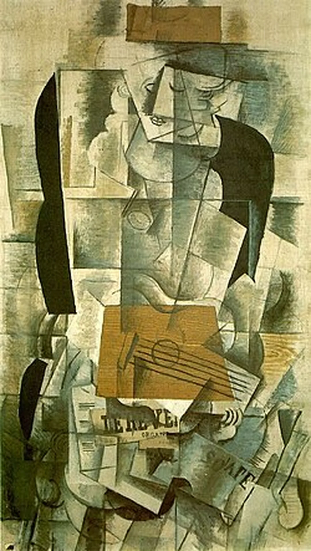 Trường phái hội họa lập thể qua tác phẩm Woman with a Guitar trường phái hội họa lập thể qua tác phẩm Woman with a Guitar của Georges Braque