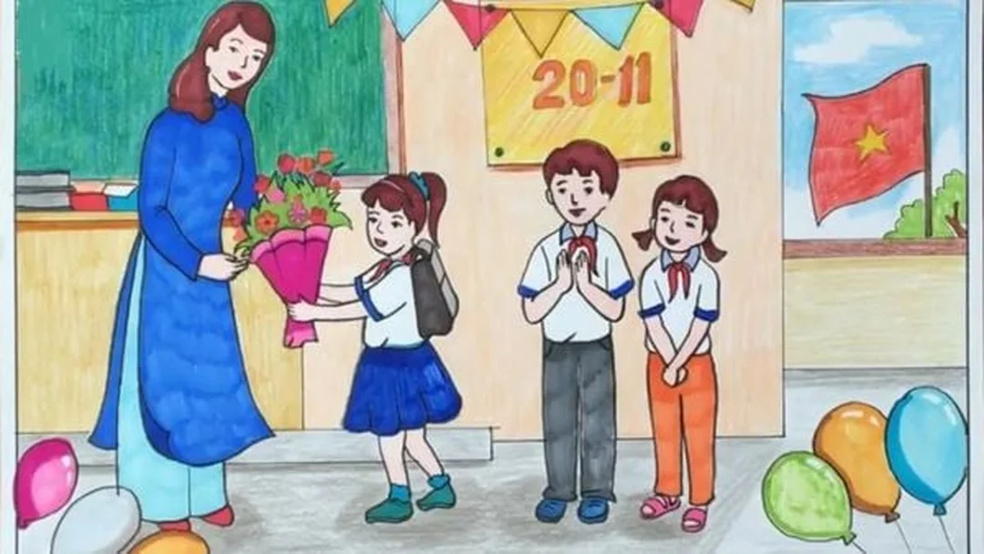 Tự vẽ hoặc đặt vẽ tranh chân dung cô giáo lớp 8 vẽ tranh chân dung cô giáo lớp 8 làm quà tặng hoặc đặt tranh sơn dầu