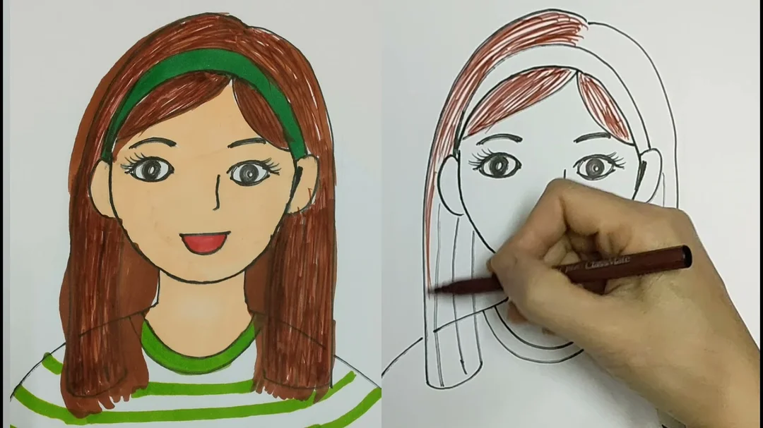 Tô màu khi vẽ tranh chân dung cô giáo lớp 8 vẽ tranh chân dung cô giáo lớp 8 với màu áo dài và nền lớp học