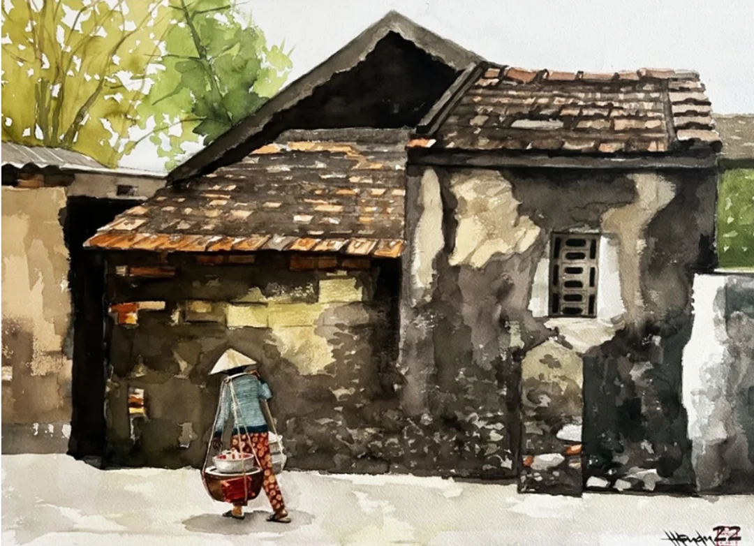 vẽ tranh nghệ thuật màu nước trong thực hành và bảo quản
