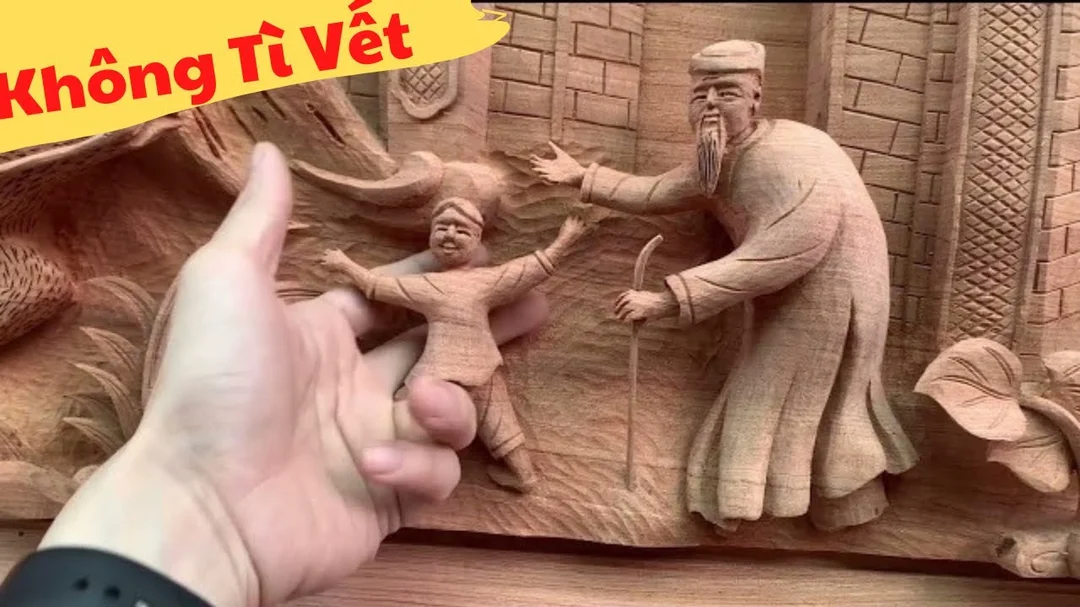 Video báo giá và xem thực tế tranh đồng quê gỗ gụ
