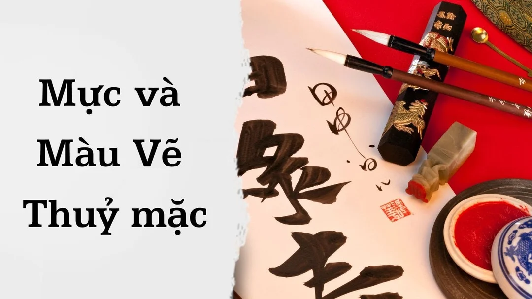Video học mực và màu để vẽ tranh thủy mặc