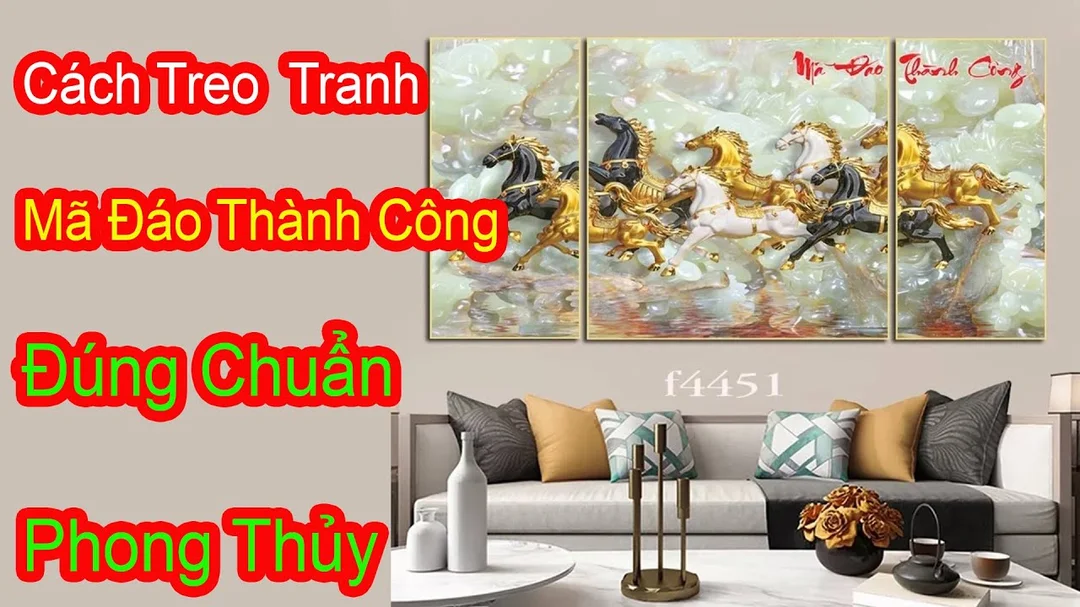Video hướng dẫn cách treo tranh mã đáo thành công chuẩn phong thủy