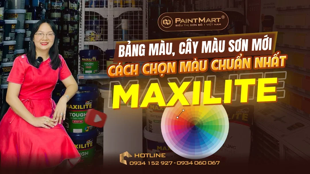 Video hướng dẫn chọn bảng màu sơn Maxilite online