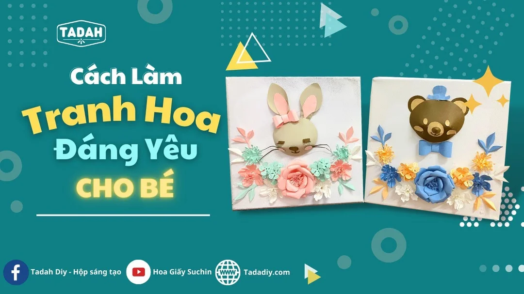 Video hướng dẫn làm tranh hoa giấy handmade