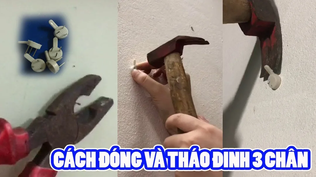 Video hướng dẫn treo tranh bằng đinh 3 chân