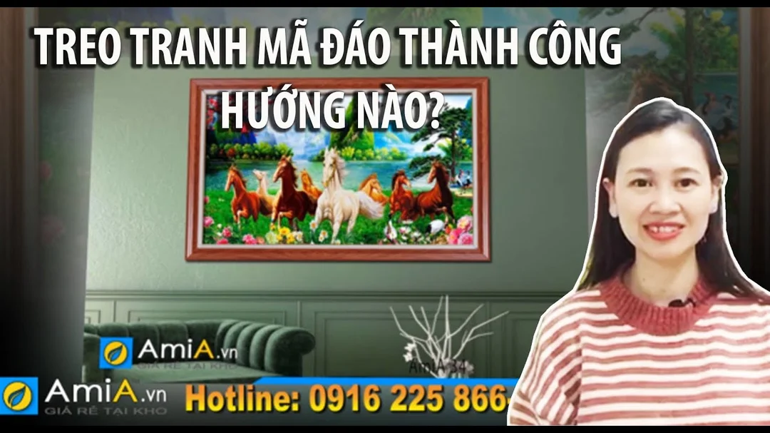 Video hướng dẫn treo tranh Bát Mã Mã Đáo Thành Công