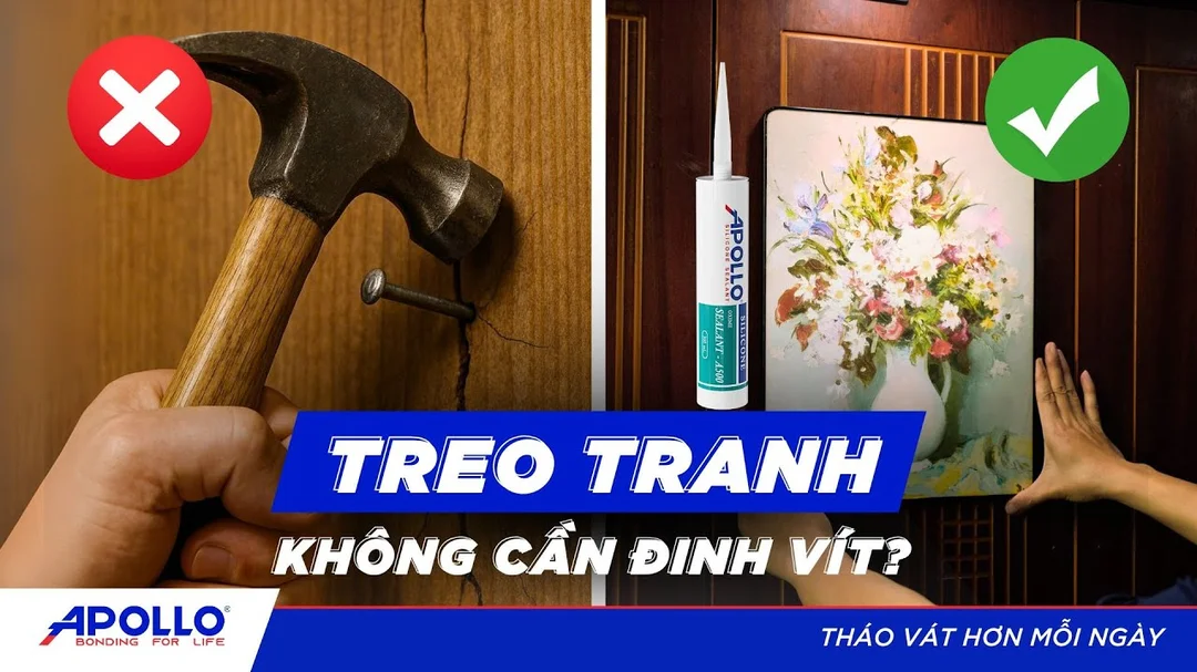 Video hướng dẫn treo tranh nghệ thuật không khoan tường