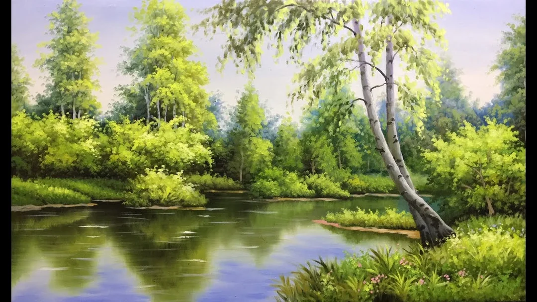 Video hướng dẫn vẽ tranh phong cảnh sơn dầu và acrylic
