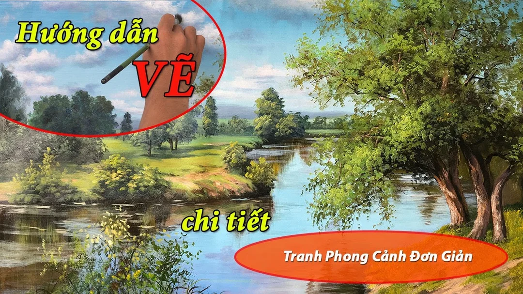 Video hướng dẫn vẽ tranh phong cảnh sơn dầu