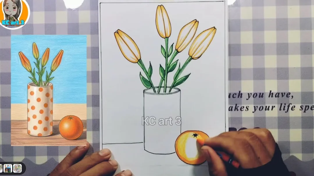 Video hướng dẫn vẽ tranh tĩnh vật màu lớp 6