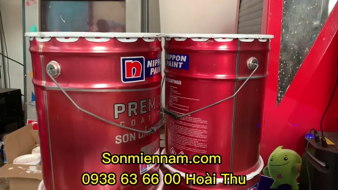Video pha sơn dầu Nippon Tilac cho sắt thép và gỗ