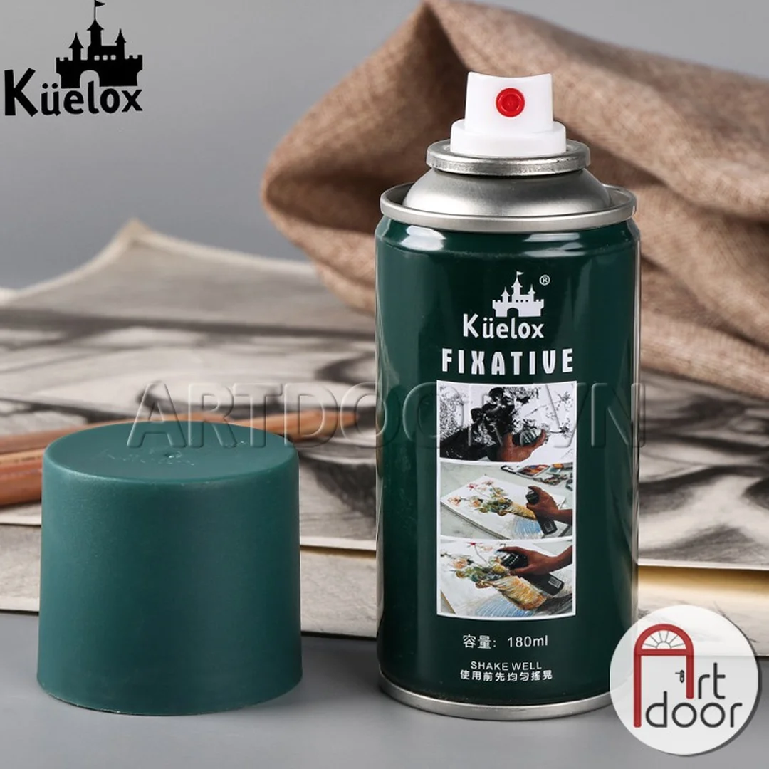 Xịt bảo quản tranh cho tranh vẽ thủ công xịt bảo quản tranh Kuelox dùng cho nhiều chất liệu vẽ