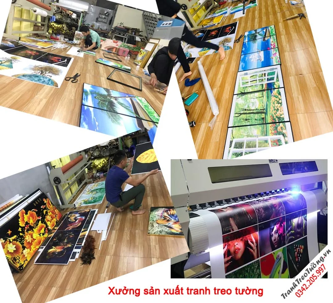 Xưởng hoàn thiện tranh hoa sen 3D và tranh treo tường xưởng hoàn thiện tranh hoa sen 3d và tranh treo tường