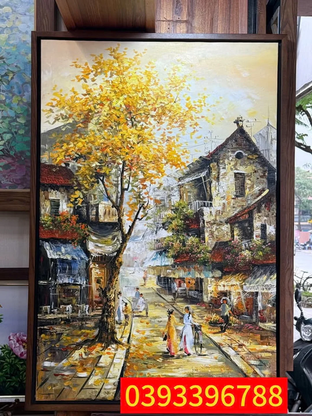 ý nghĩa tranh phố cổ Hà Nội trong phòng khách hiện đại